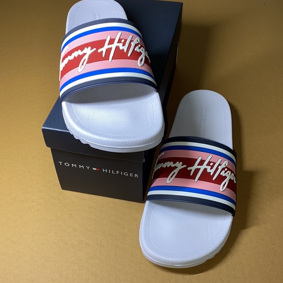 Tommy Hilfiger Multicolor Rayce Pool Slides - Picture 9 of 9
